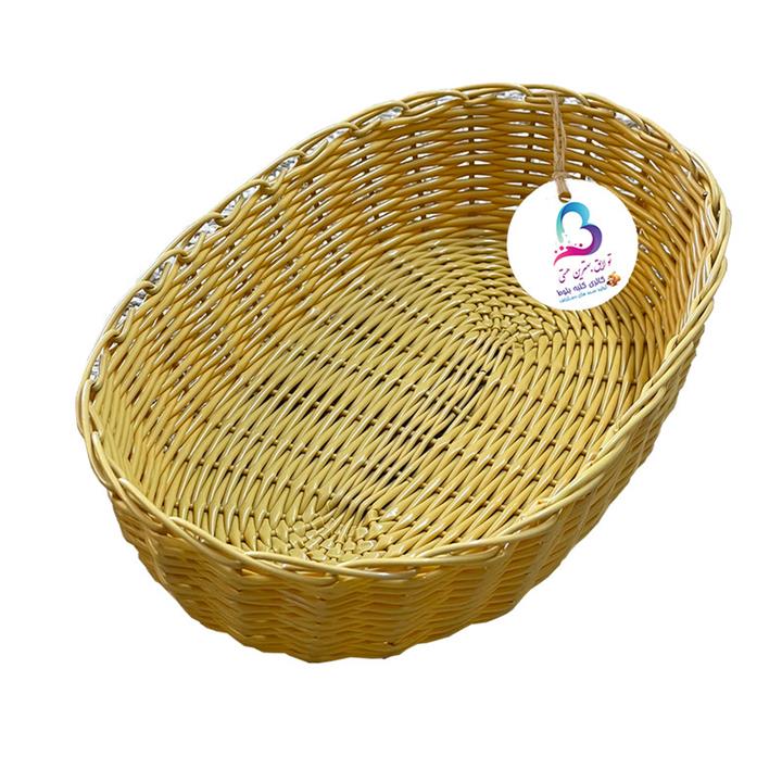 سبد نان  حصیر بافی کلبه بلوط مدل کمند